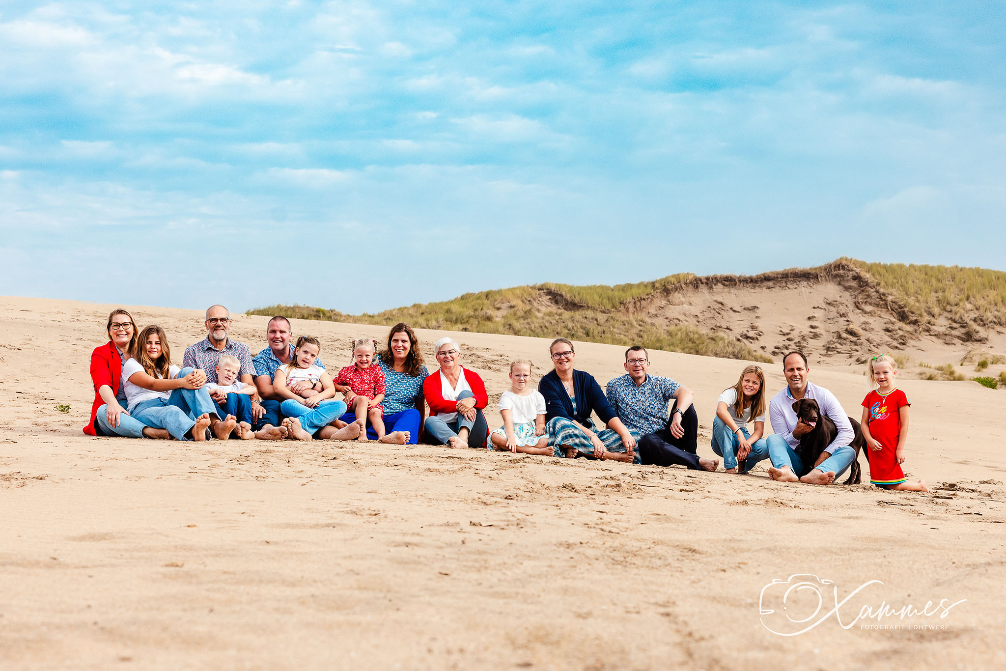 Groepsfotografie Parnassia aan zee