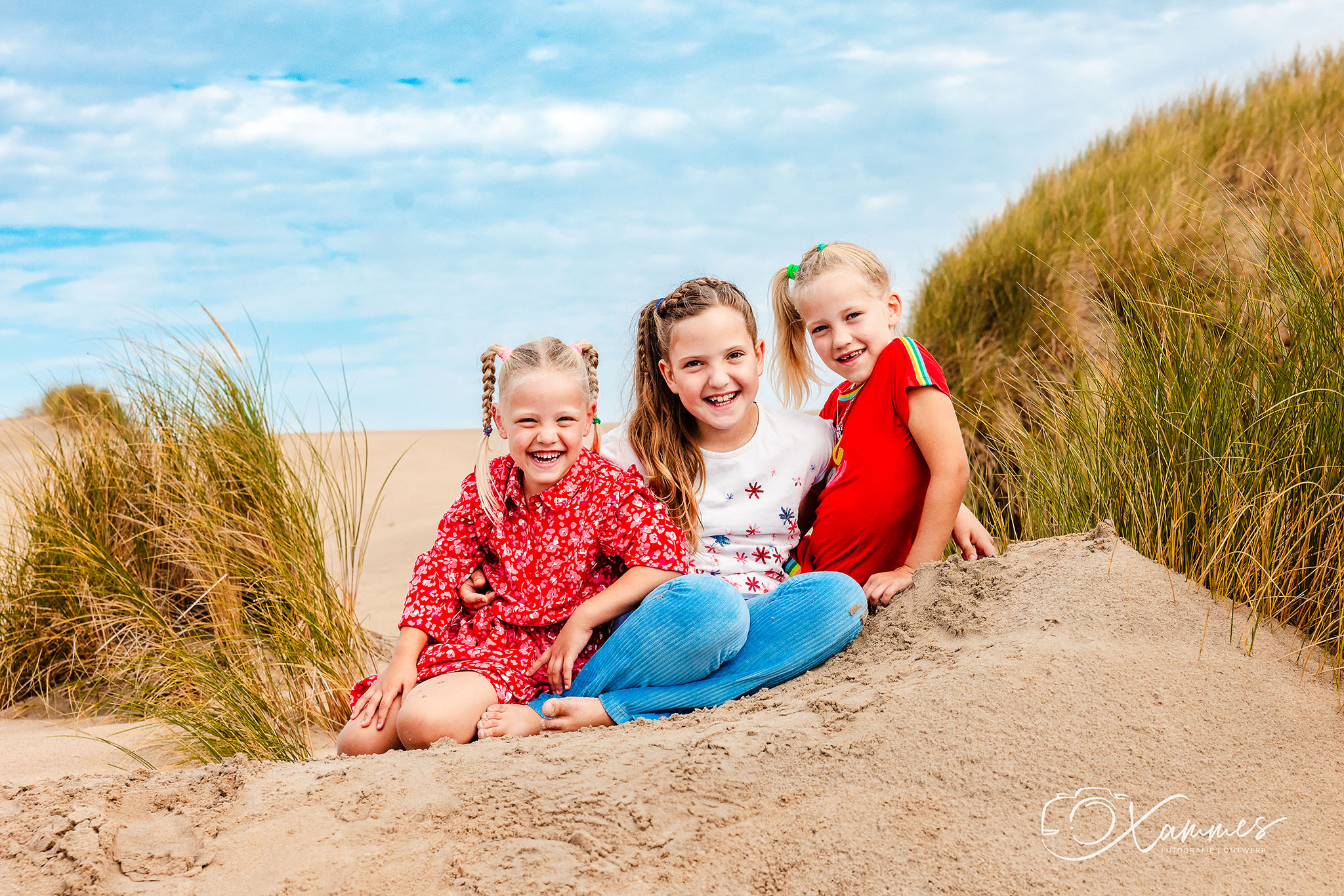 Zussen in de duinen van Parnassia aan zee